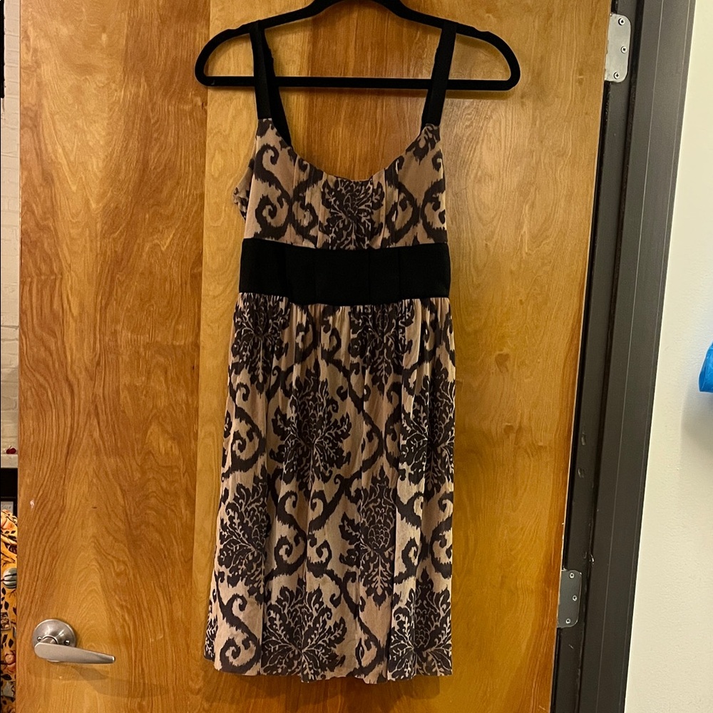 Weston Wear Black and Tan Floral Mini Dress